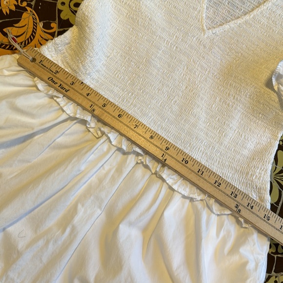 ELAN COTTON SMOCKED TOP DRESS Sz: M - Picture 6 of 8